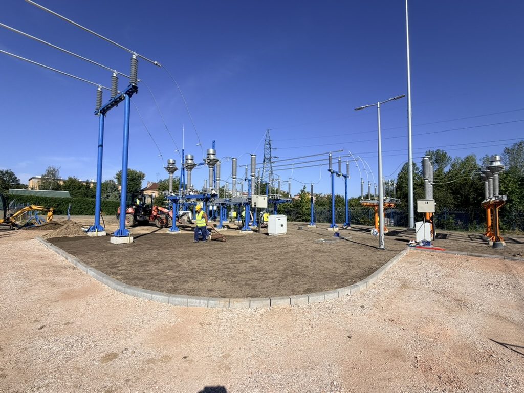 GPZ Piotrków Trybunalski: prace na terenie stacji elektroenergetycznej